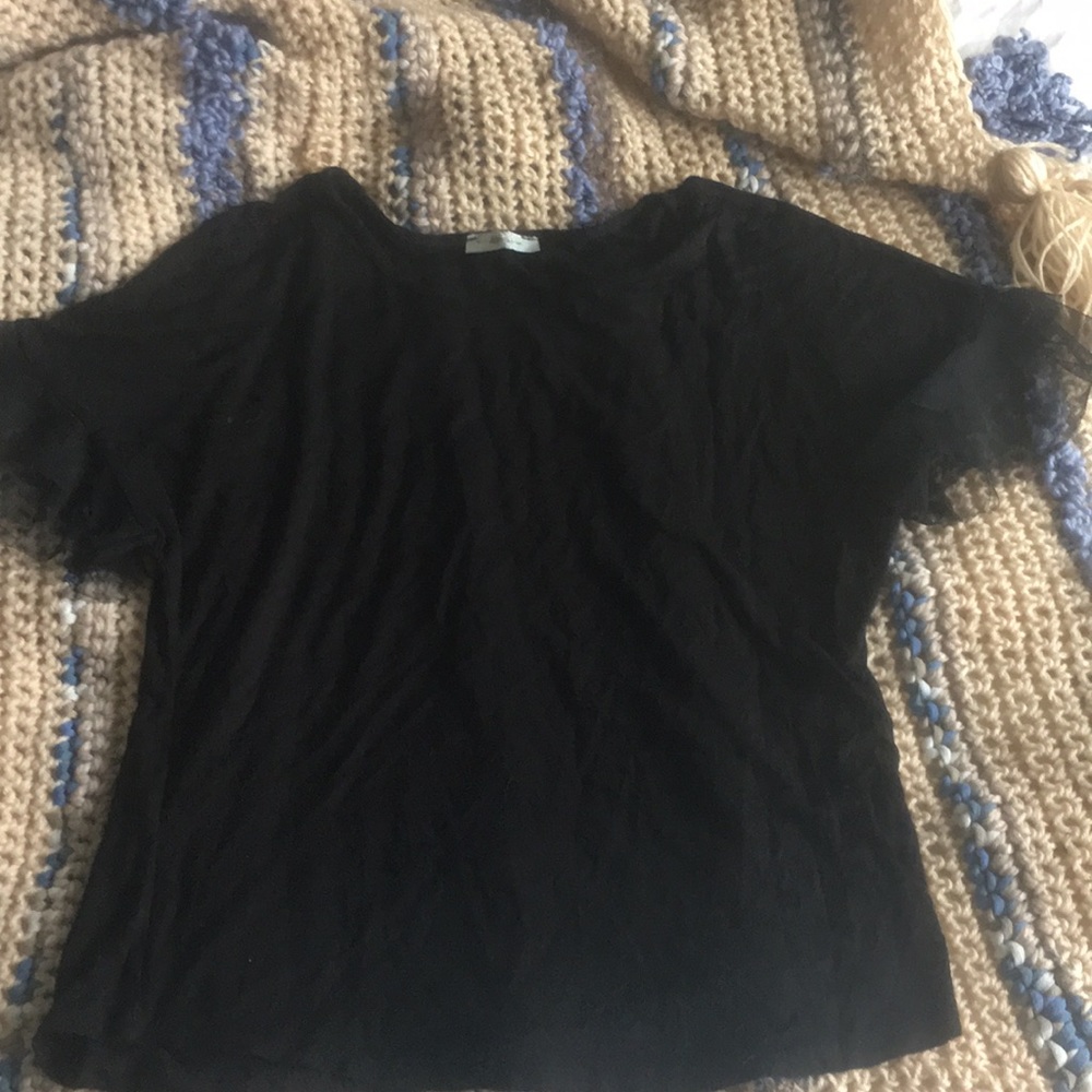 Classic black top with a flare